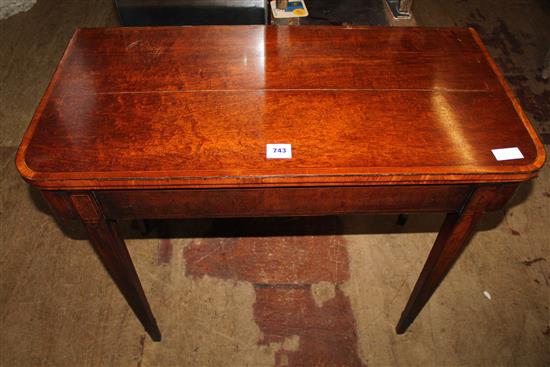 Regency card table